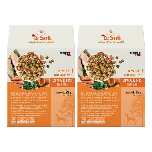 닥터소프트 치킨&장건강 1.2kg 1+1, 없음