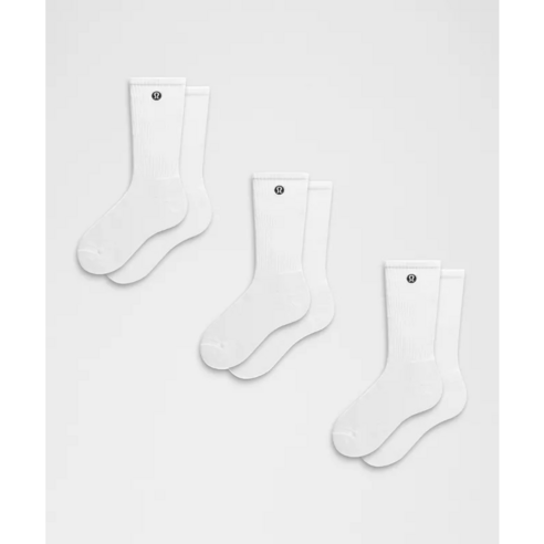 발과 함께하는 자유, 룰루레몬 데일리 에센셜 크루 삭스 3팩 솔직 후기 룰루레몬양말