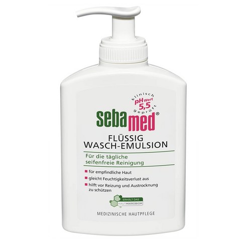 독일 세바메드 SEBAMED Washing Emulsion 리퀴드 워싱 에멀젼 바디워시, 4개, 400ml