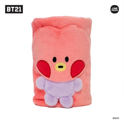 BT21 미니니 인형 담요 휴대용 항공 이불담요 RJ