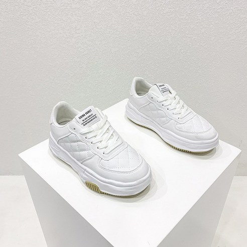 집사상회 여성 키높이 운동화 4cm 단화 스니커즈 배색 런닝 워킹화 스포츠 사계절 신발 여자운동화_36