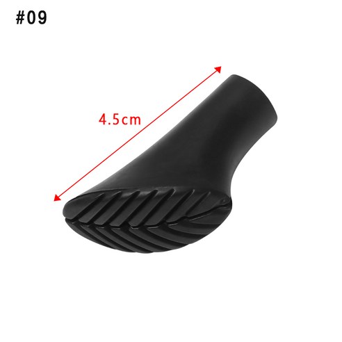 1PC 노르딕 워킹 스틱 팁 트렉 폴 교체 팁 하이킹 Alpenstock 액세서리 조정 가능한 워킹 스틱 헤드 프로텍터, 하나, 9