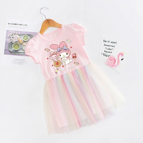 여아용 반팔 원피스를 위한 밝고 편안한 선택