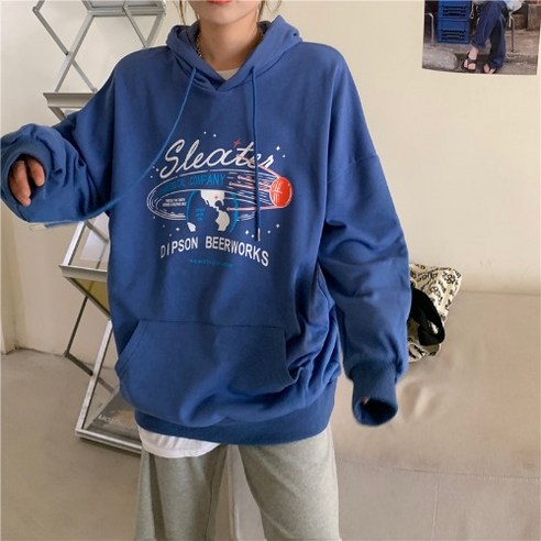 2021년 신상품 후드 맨투맨 박시