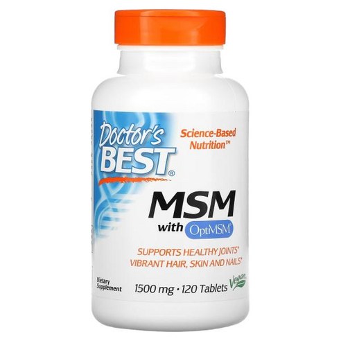 닥터스베스트 MSM with OptiMSM 1500mg 120타블렛, 120정, 1개