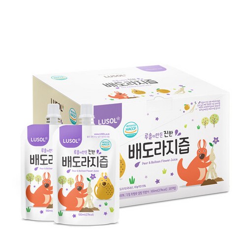 루솔 [루솔] 진한 배도라지즙 선물박스(50포) 배즙, 배도라지, 100ml, 50개