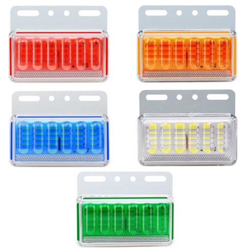 화물차 24v 덤프 컨테이너 차폭등 보조등 생활방수 LED 사이즈 13cm, 블루, 1개