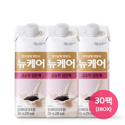 대상웰라이프 뉴케어 고소한 검은깨맛 200ml 1팩 뉴케어검은깨 대상웰라이프 뉴케어 고소한 검은깨맛 200ml 1팩 뉴케어검은깨