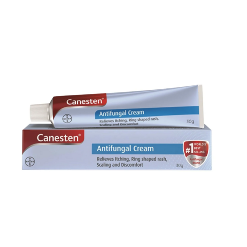 Canesten Anti-Fungal Cream | Relieves Itching Ring Shaped Rash Scaling & Discomfort 30 gm Cream, 1개