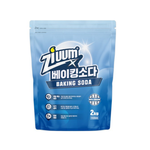 슈가버블 지움 분말 베이킹소다, 2kg, 2개