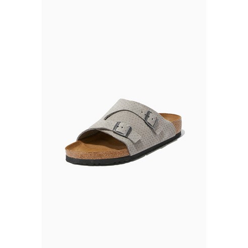 [폼라운지] BIRKENSTOCK 버켄스탁 취리히 스웨이드 엠보싱 슬라이드 HS2E3AST057MBK_LG 205107