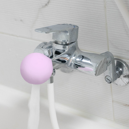 플랜하우스 유아 욕조 수도꼭지 수전 안전 보호 커버, 파스텔 핑크, 1개, 68mm