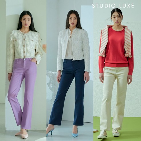 [스튜디오럭스] Spring 컬러 데님 팬츠 3종