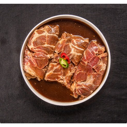 국내산 / 제주 흑돼지 왕 양념구이 / 칼집 구이 / 1.2kg, 2개