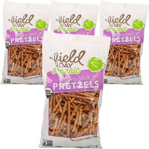 필드데이 스키니 스틱 프레첼 비건, 227g, 4개