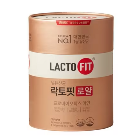 종근당건강 락토핏 로얄 2g 120포 프로바이오틱스 아연 코스트코, 1개