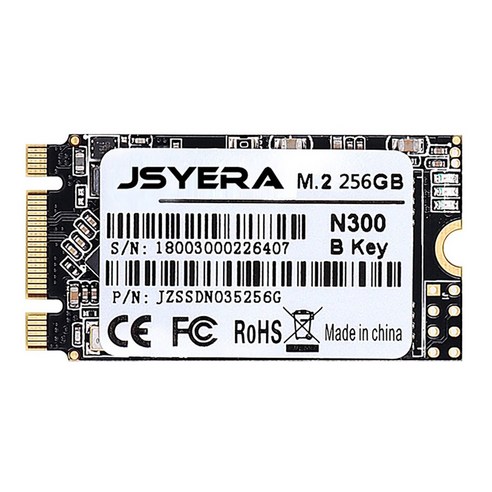 Monland JSYERA SSD 256GB NGFF M.2 2242 SATA 프로토콜 컴퓨터 게임 데스크탑/올인원/노트북 컴퓨터용 솔리드 스테이트 드라이브, 보여진 바와 같이