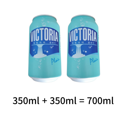 웅진빅토리아 더 빅토리아 플레인 탄산수 캔, 350ml, 96개