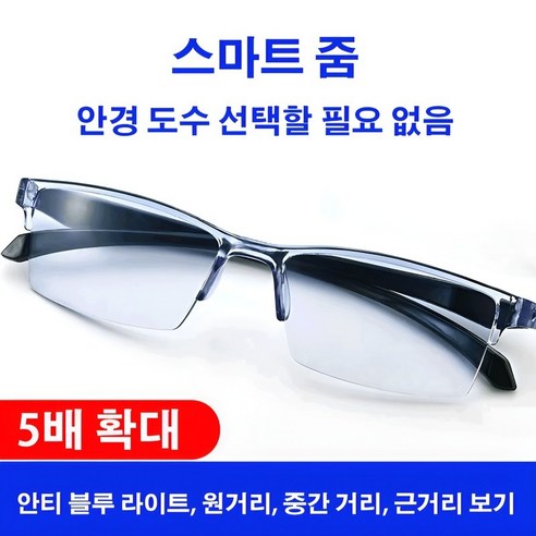 눈 건강을 지키는 혁신, 독일 스마트 줌 블루라이트 차단 노안경