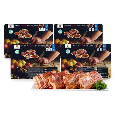 육마담 [한돈] 웰빙 양념 왕구이 돼지갈비맛, 1.2kg, 4개 - 기타 양념/가공육 | 쿠팡
