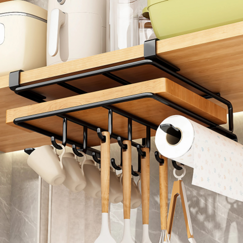 주방 싱크대 상부장 틈새 조리도구 걸이로 주방 공간 깔끔하게 정리하기