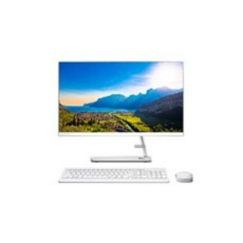 레노버 일체형PC White ideaCentre AIO3-24ALC6 R5 (라이젠5-5500U WIN미포함 60.45cm RAM 8GB SSD 256GB HDD 1TB), 기본형