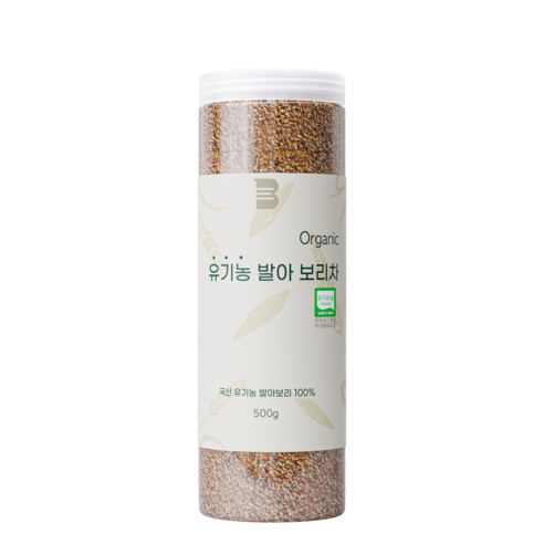 [국산 100%] 비이츠 유기농 볶은 발아 보리차 국산, 1개, 1개입, 500g