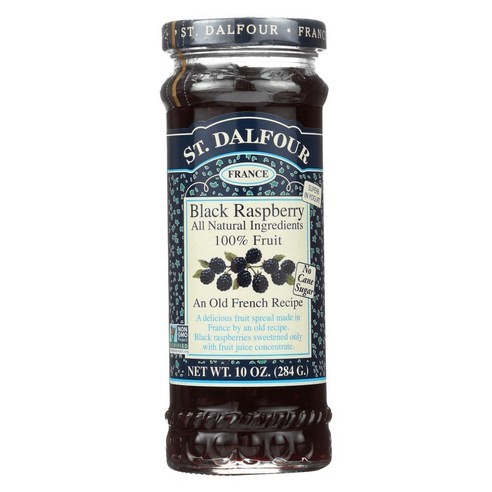 샹달프 과일잼, 블랙 라즈베리(Black Raspberry), 284g, 1개