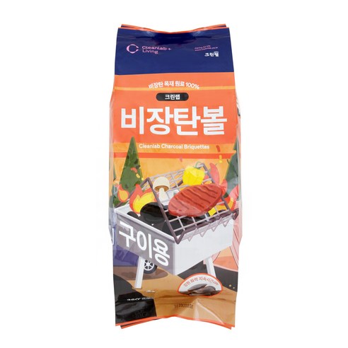 크린랩 비장탄볼 / 비장탄원료 100% 숯 사용, 6개