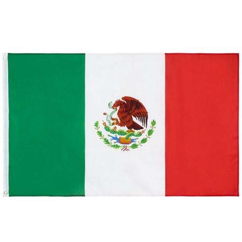 멕시코 게양용 깃발 세계국기 90-60cm, 1개