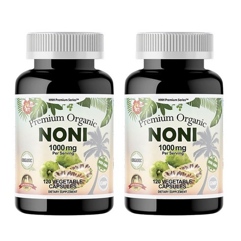 HNHusa 프리미엄 노니 1000mg 베지터블 캡슐, 2개, 120정
