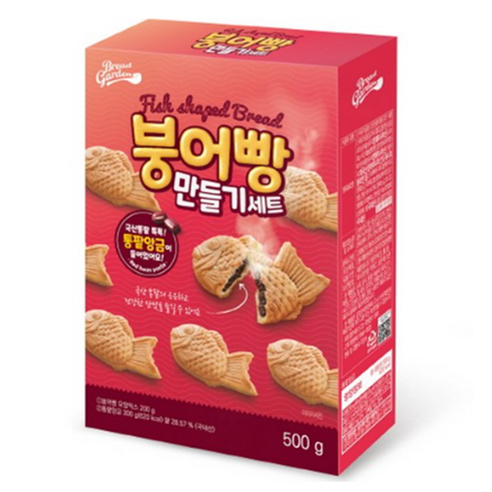 브레드가든 붕어빵 만들기세트, 500g, 1개 
가루/조미료/오일