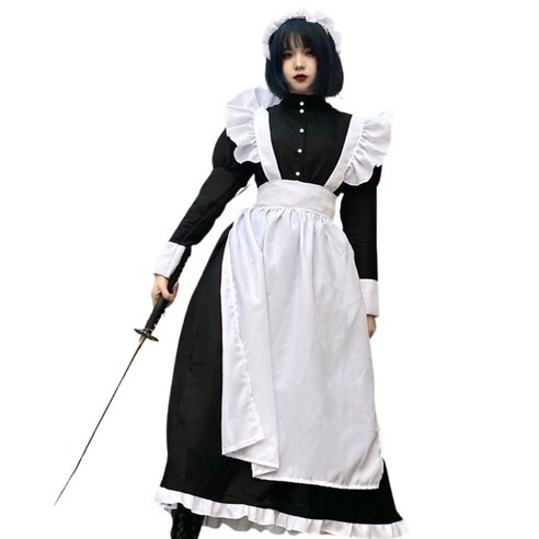 남자 메이드복 코스튬 하녀복 원피스 Halloween costume