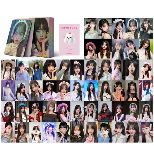 아이브팬콘포카 장원영 공굿포카 비공굿랜박 랜포 카드 55장, 6월신상 장원영포카
