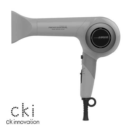 CKI-D702 고풍량 저소음 전문가용 드라이기 1700W 그레이, CKI-D702 그레이