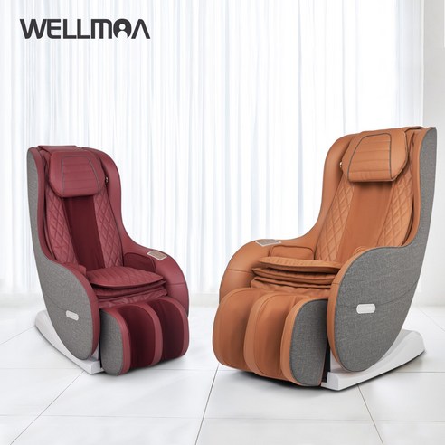   웰모아 샤이 HCW-B5000 안마의자 소형 미니 컴팩트 블루투스 스피커 리클라이너 의자, 미스틱와인(전용러그증정)