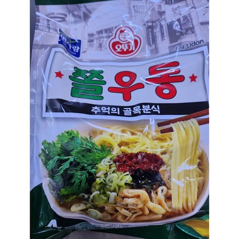 칼칼하고 쫄깃한 유혹! 오뚜기 쫄우동, 집에서 즐기는 맛있는 분식 한 끼 오뚜기쫄우동