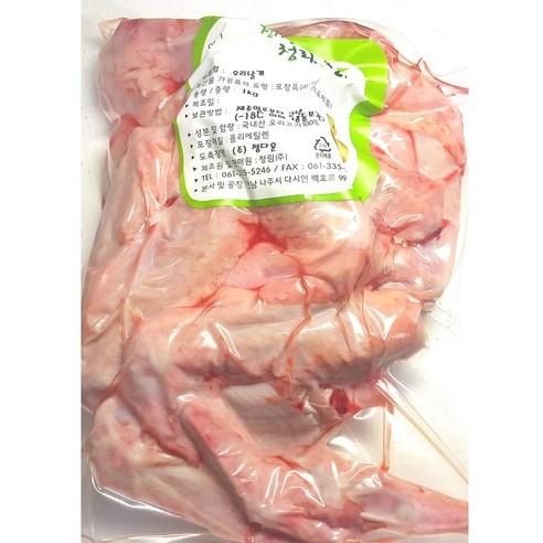 청림 오리 날개뼈 1kg 오리고기 생오리 오리백숙 오리상선, 1개, 본상품선택