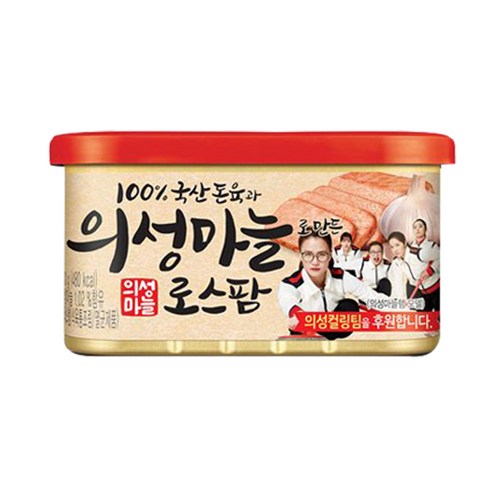 롯데햄 의성마늘 로스팜 통조림, 200g, 24개