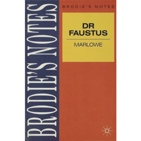 (영문도서) Marlowe: Dr. Faustus Paperback, Red Globe Press, English, 9780333581490