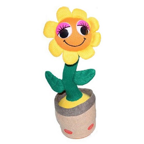 MJS JOYFUL 춤추는 선인장 인형 말따라하는 녹음기능 조절 가능 노래재생, B-11, 1개