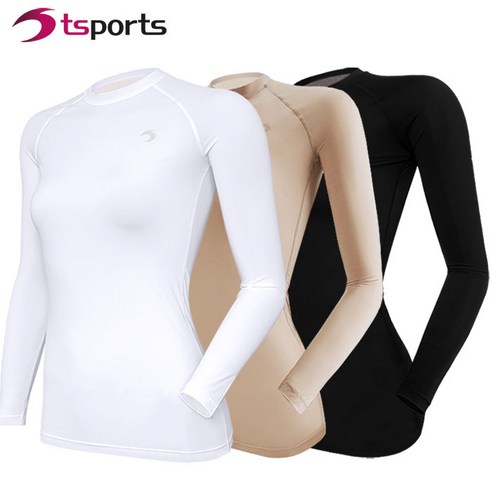 TS스포츠 여성 골프 이너웨어 냉감 쿨티셔츠 – 자외선 차단, 기능성, 라운드넥 
여성스포츠의류