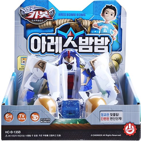 헬로카봇 아레스밤밤 로봇장난감, 1개, 혼합색상