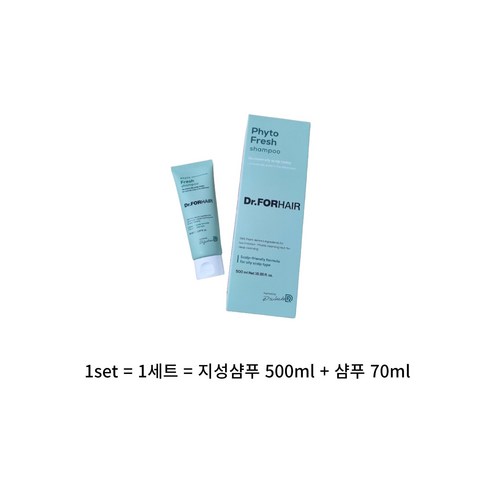 닥터포헤어 피토프레시 딥클렌징 지성샴푸 500ml + 샴푸 70ml, 570ml, 3세트