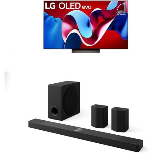 LG 65인치급 OLED evo C4시리즈 스마트TV 4K 프로세서 평면화면 매직리모트 AI 탑재 OLED65C4PUA 2024, 65 Inch, Premium Audio (S95QR) oled65인치