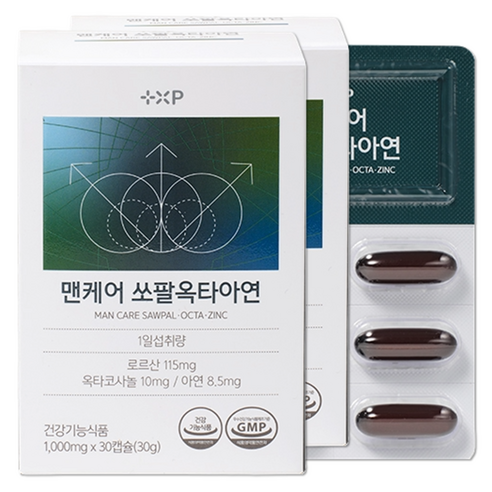 남자 전립선 건강 핵심 기능성 성분 미국산 쏘팔메토 소변이 자주 마렵거나 참기 힘든 남성, 2개, 30정