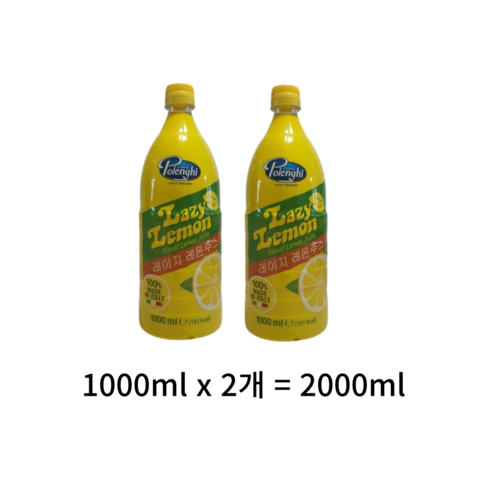폴렌기 레이지 레몬주스 200ml, 2L, 2개