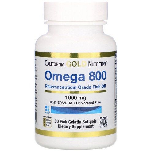 캘리포니아 골드 뉴트리션 오메가 800 1000mg 90정, 1개