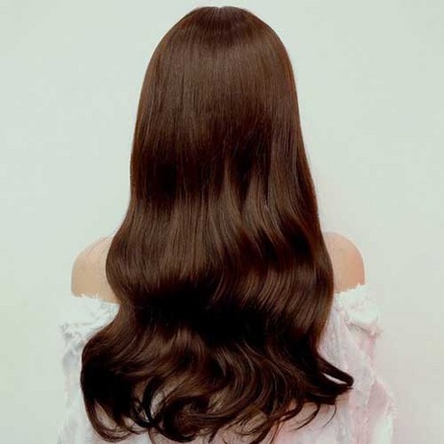 가발매니아 더썸 위그 엘피펌 통가발 하이소프트사 58cm, 초코브라운