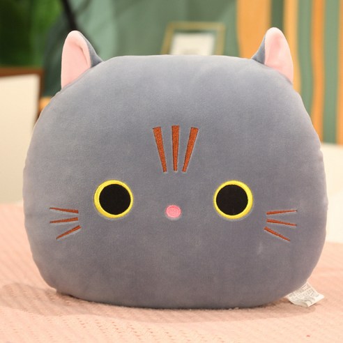 창의 만화 고양이 삼합 따뜻한 손 쿠션 담요 겨울 보온 사무실 낮잠 손 동물 쿠션, 먼지, 쿠션 30*30cm